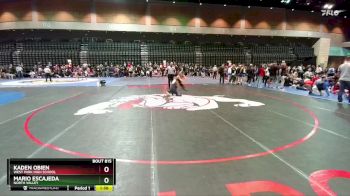 126 lbs Champ. Round 2 - Mario Escajeda, North Valley vs Kaden Obien, West Park High School