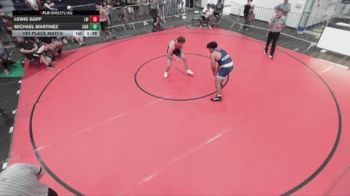 215 lbs 1st Place Match - Michael Martinez, Carter vs Lewis Goff, Lancers WC