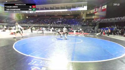 132 lbs Champ. Round 2 - Leo Champagne, Grace Davis vs Caleb Lemos, Vista Del Lago