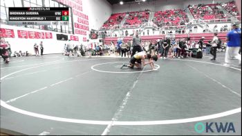 98-106 lbs Rr Rnd 3 - Brennan Guerra, Newcastle Youth Wrestling vs Kingston Hartfield 1, OKC Saints Wrestling