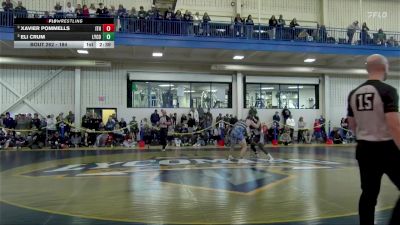 184 lbs Semifinal - Xavier Pommells, Ithaca vs Eli Crum, Lycoming