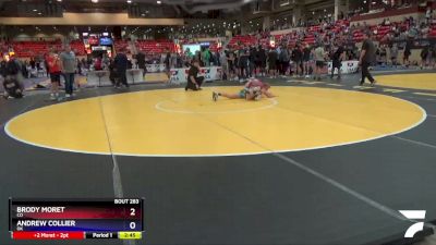 138 lbs Cons. Round 2 - Brody Moret, CO vs Andrew Collier, OK