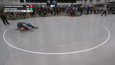 138 lbs Cons. Sub-rd Of 32 - Matthew Mascarenas, Cleveland High School Wrestling vs Izaiah Sanchez, Ridge Wrestling Club
