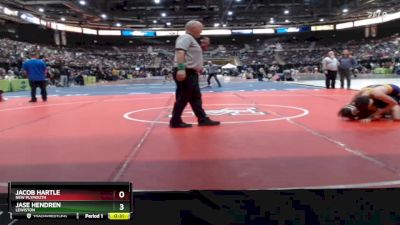 126 lbs Cons. Round 2 - Jase Hendren, Lewiston vs Jacob Hartle, New Plymouth