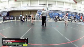 75 lbs Round 4 - Avery Haber, X-Calibur Athletics Wrestling Club vs Kelianna Larkin, ISI Wrestling Club