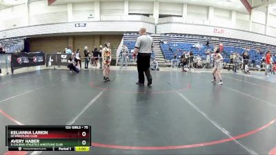 75 lbs Round 4 - Avery Haber, X-Calibur Athletics Wrestling Club vs Kelianna Larkin, ISI Wrestling Club