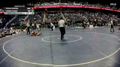 2A 138 lbs 1st Place Match - Jaden Allred, Trinity vs Elijah Horton, John M. Morehead High School