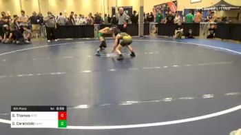 107 lbs 5th Place - Garrett Thomas, Peters Township vs Owen Caracciolo, Hempfield Area