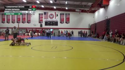 157 lbs Cons. Round 4 - Jayden Espinoza, Mt San Antonio Community College vs Christopher Moore, Arizona Christian
