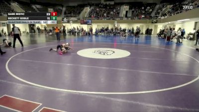 55 lbs Quarterfinals (8 Team) - Beckett Goble, Foley vs Gabe Mistic, Bemidji