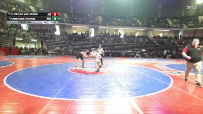 215-3A Semifinal - Kade Hawthorne, North Hall vs Clifford Williford, Jefferson