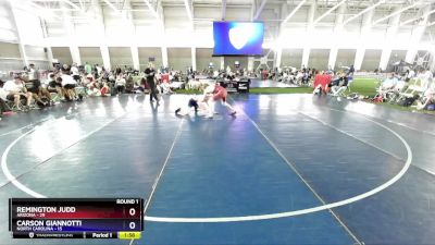 120 lbs Round 1 (6 Team) - Remington Judd, Arizona vs Carson Giannotti, North Carolina