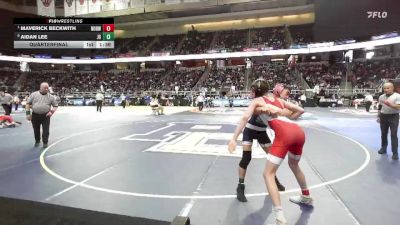 II-124 lbs Quarterfinal - Maverick Beckwith, Norwich vs Aidan Lee, John Glenn