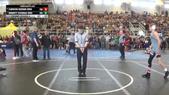 130 lbs Champ. Round 2 - Emmitt Thomas SW2, Huntington vs Carson Eskins NW2, PAW