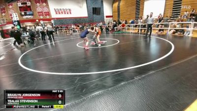 125 lbs Cons. Round 4 - Tealah Stevenson, Newcastle vs Braxlyn Jorgenson, Mountain View