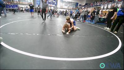 100 lbs Semifinal - Blake Storm, Blanchard Wrestling Club vs Cayden Beavers, Harrah Little League Wrestling