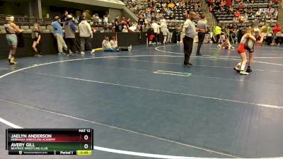 65 lbs Semifinal - Avery Gill, Beatrice Wrestling Club vs Jaelyn Anderson, Nebraska Wrestling Academy