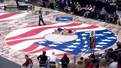 Cons. Round 3 - Riley Dighton, Belle Fourche vs Logan Johns, Harrisburg
