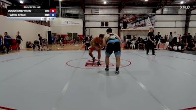 125 kg Champ. Round 3 - Logan Shephard, Buffalo Valley Regional Training Center vs Aden Attao, Beaver Dam Wrestling Regional Training Center