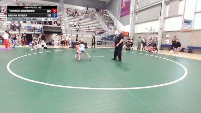 53 lbs Champ. Round 5 - Rivers Mortimer, Champions Wrestling Club vs Rhyan Rivera, FLOW Academy Hawaii