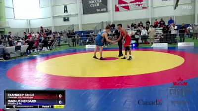 71kg Cons. Round 2 - Ekamdeep Singh, Canadian Mal Wrestling vs Magnus Nergard, Riverdale WC