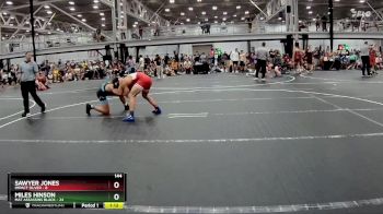 144 lbs Semis (4 Team) - Miles Hinson, Mat Assassins Black vs Sawyer Jones, Impact Silver