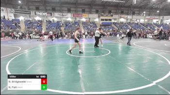 126 lbs Consi Of 16 #1 - Noah Bridgewater, Bear Cave WC vs Nathan Fish, Rawhide Wrestling