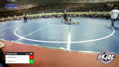 70 lbs Quarterfinal - Caedmon Robinson, Saints Youth Wrestling Club vs Jayden Otto, Predator Wrestling