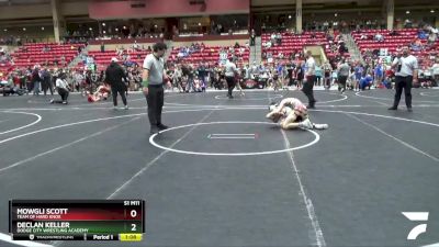 100 lbs Semifinal - Declan Keller, Dodge City Wrestling Academy vs Mowgli Scott, Team Of Hard Knox