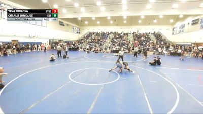 120 lbs Quarterfinal - Citlalli Enriquez, Chino Hills WC vs Yeva Frolova, Coachella Valley Wrestling Clu