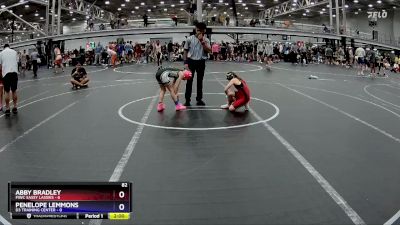 64 lbs Placement (4 Team) - Abby Bradley, FIWC Sassy Lassies vs Penelope Lemmons, D3 Training Center