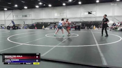 235 lbs Round 1 (6 Team) - Brooklynn Ayala, Pennsylvania vs Ciara Monger, Colorado