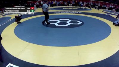 D2-175 lbs Champ. Round 1 - Christopher Maloney, Benedictine vs Jayden Gordon, Maumee