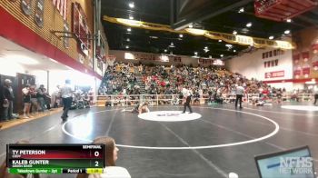 120 lbs Semifinal - Kaleb Gunter, Green River vs Ty Peterson, Cody