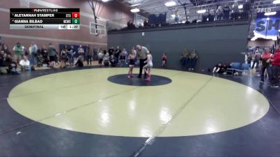 73 lbs Semifinal - Aleyannah Stamper, Small Town Grims vs Gianna Bilbao, North Country Wrestling Club