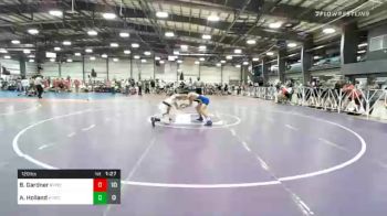 120 lbs Prelims - Bobby Gardner, Buffalo Valley Black vs Alec Holland, Shore Thing Blue
