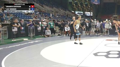 120 lbs 5th Place Match - Brand'n Edstrom, Idaho vs Loc Webber, Ohio