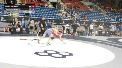 150 lbs Cons. Rd Of 32 - Cole Sackett, Missouri vs Kaygen Roberts, Kentucky