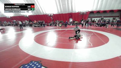 10U Boys - 71 lbs Cons. Round 5 - Gunnar Roffers, Aviators Wrestling vs Lincoln Kumbalek, Wisconsin