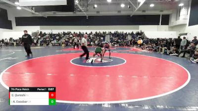 113 lbs 7th Place Match - Adrian Escobar, Canoga Park vs Chris Qureshi, Fountain Valley