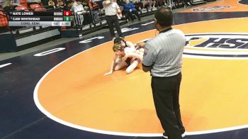 1A 106 lbs Cons. Semi - Cam Whitehead, Winnebago vs Nate Lower, Taylor Ridge (Rockridge)