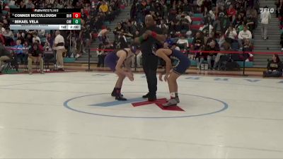 113 lbs Quarterfinal - Mikael Vela, Cheyenne vs Conner McCullough, Durango