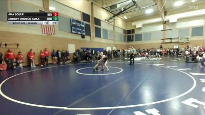 105lbs Cons. Round 2 - Jaideny Orozco Avila, Hermiston (Girls) vs Aila Soule, Ilwaco (Girls)