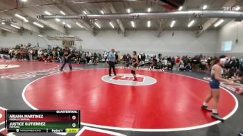 100 lbs Quarterfinal - Ariana Martinez, Pueblo Central vs Justice Gutierrez, Pomona