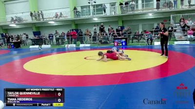 46kg 3rd Place Match - Taylor Quenneville, L`Essor WC vs Tiana Medeiros, Bhullar WC