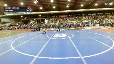 80 lbs Quarterfinal - John Isom, Scottsbluff Wrestling Club vs Jackson Nicholas, Eastside United