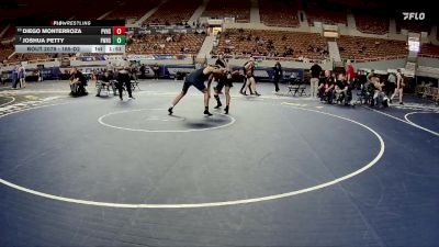 165-D2 Champ. Round 1 - Joshua Petty, Flowing Wells High School vs Diego Monterroza, Paradise Valley High School