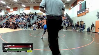 120 lbs Cons. Round 4 - Cooper Gaus, Mapleton vs Carsten Branstetter, Galion