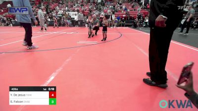 40 lbs 3rd Place - YahMiir De Jesus, Team Of Hard Knox vs Seiler Falcon, Division Bell Wrestling