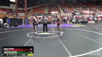 4A 126 lbs Cons. Round 2 - Karson Kahler, Meriden-Jefferson West vs Cole Mader, Ottawa